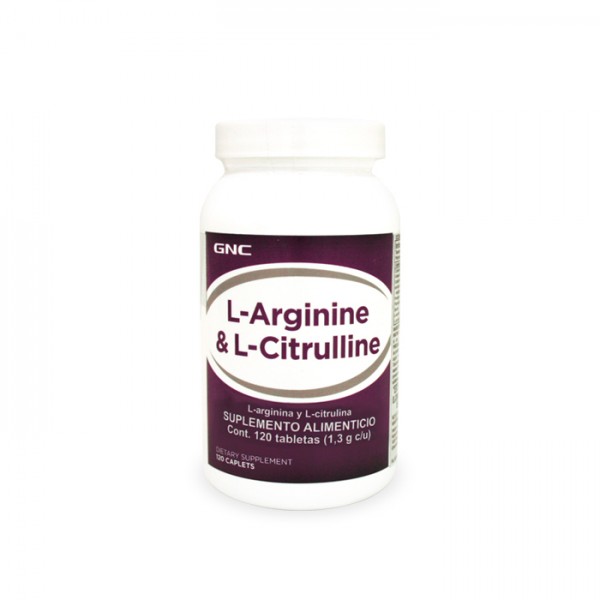 L Arginine L Citrulline 120 Caps GNC